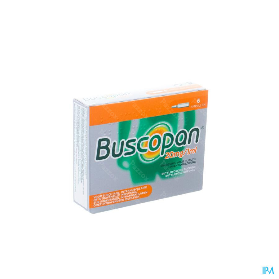 Buscopan Amp 6 X 20mg/1ml