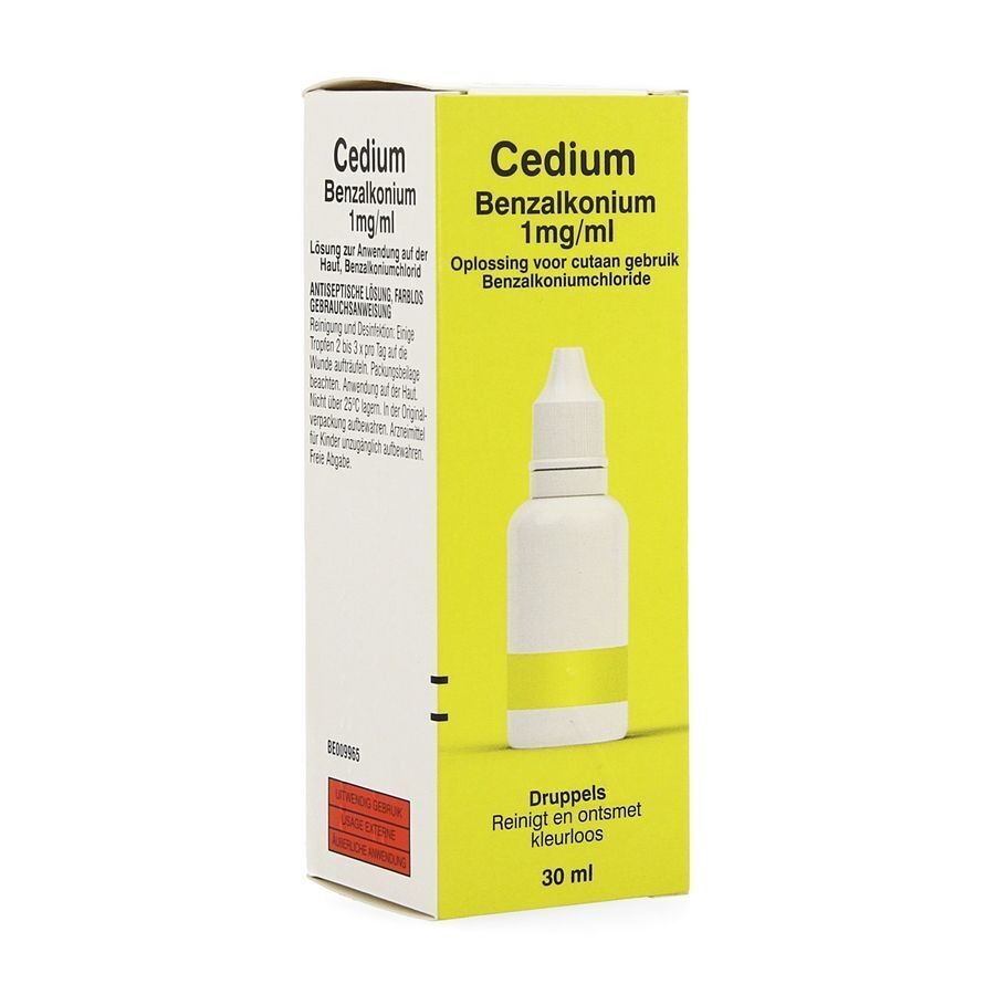 Cedium Druppels Ontsmettingsmiddel Oplossing Druppels 30ml