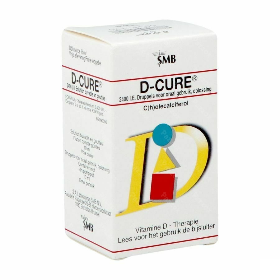 D-Cure 2.400 U.I Vitamine D Druppels 10ml