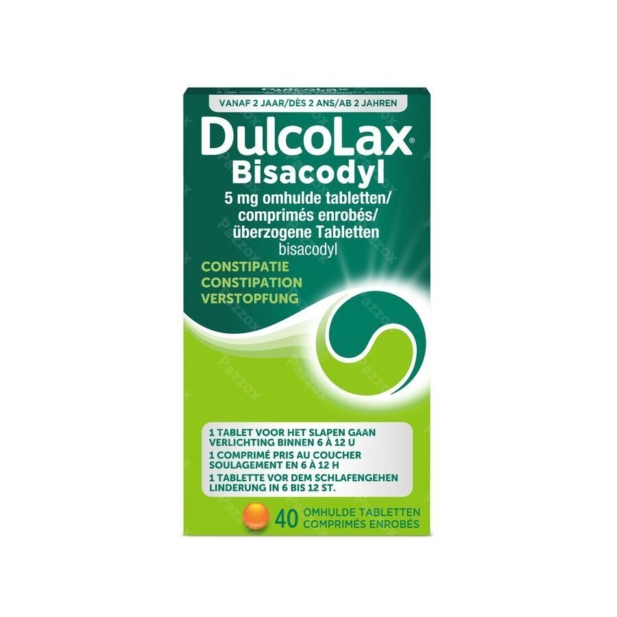 Dulcolax Bisacodyl 5mg 40 Tabletten