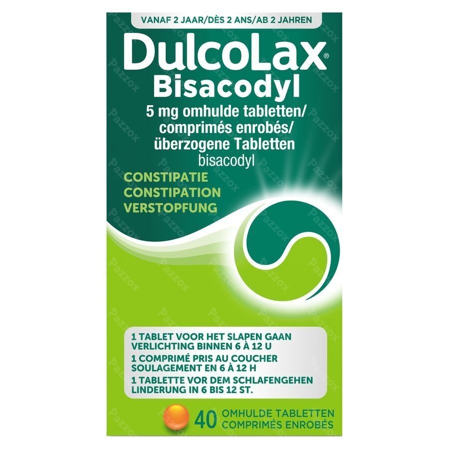 Dulcolax Bisacodyl 5mg 40 Tabletten