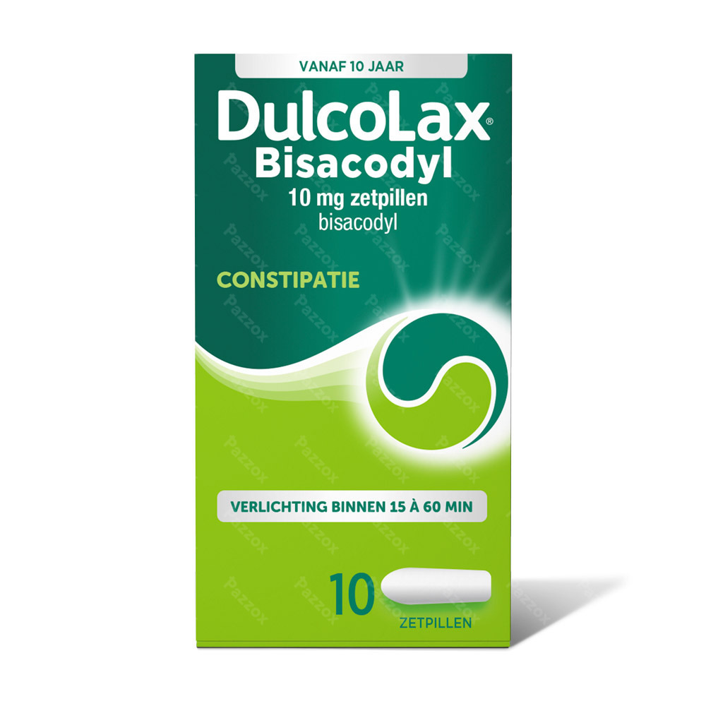 Dulcolax Bisadocyl Supp 10 X 10mg