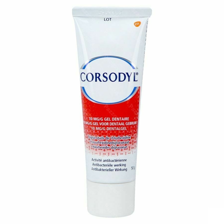 Corsodyl 10mg/g Tandgel Tube 50g