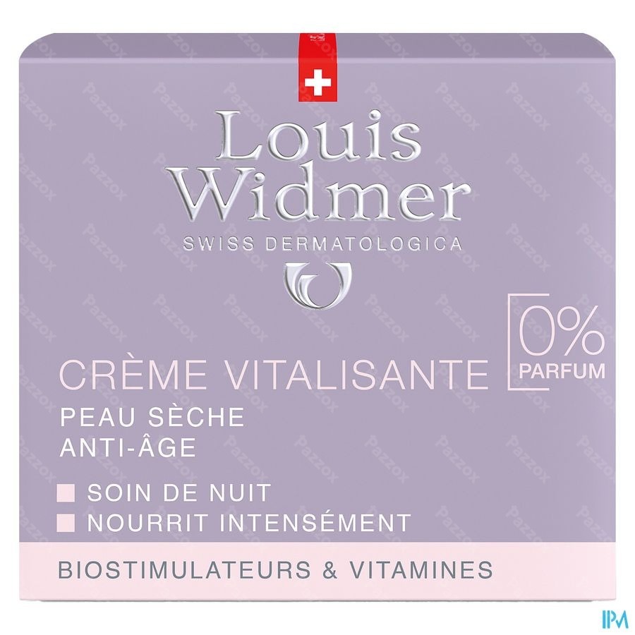 Louis Widmer Vitaliserende Nachtcrème Zonder Parfum 50ml