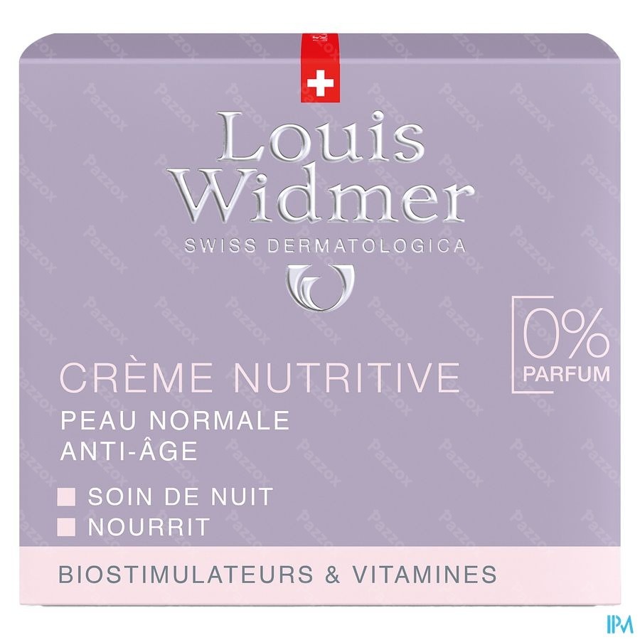 Louis Widmer Nutritive Nachtcrème Zonder Parfum 50ml