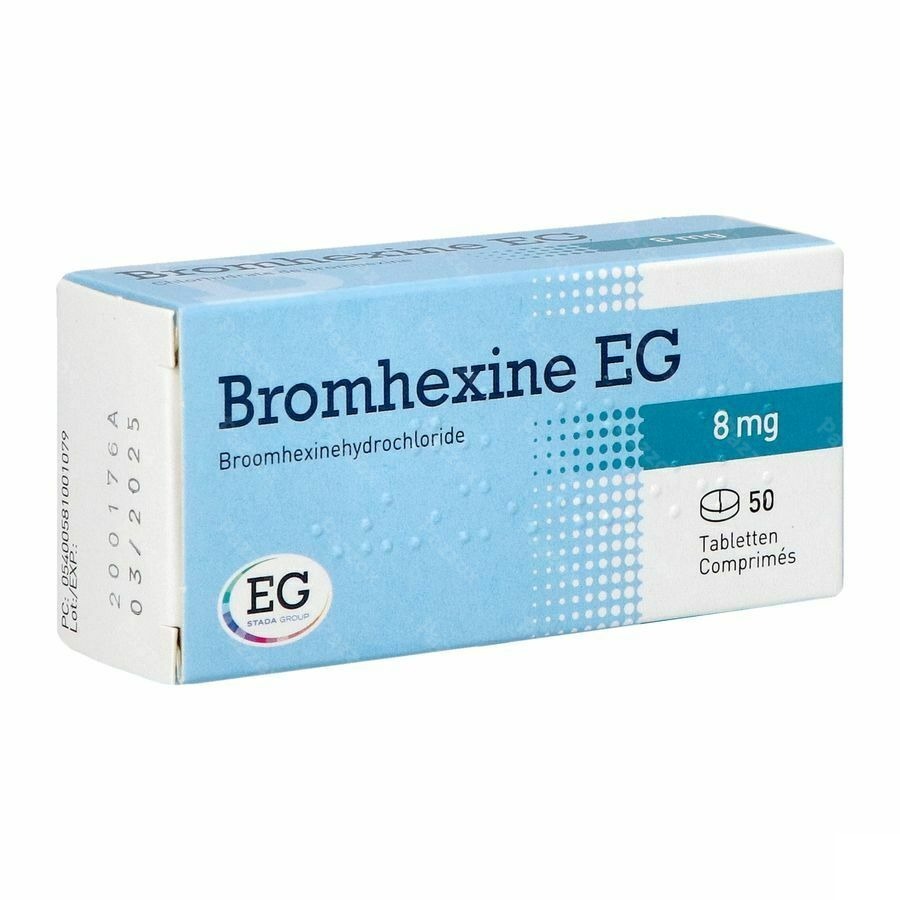 Bromhexine EG 8mg 50 Tabletten