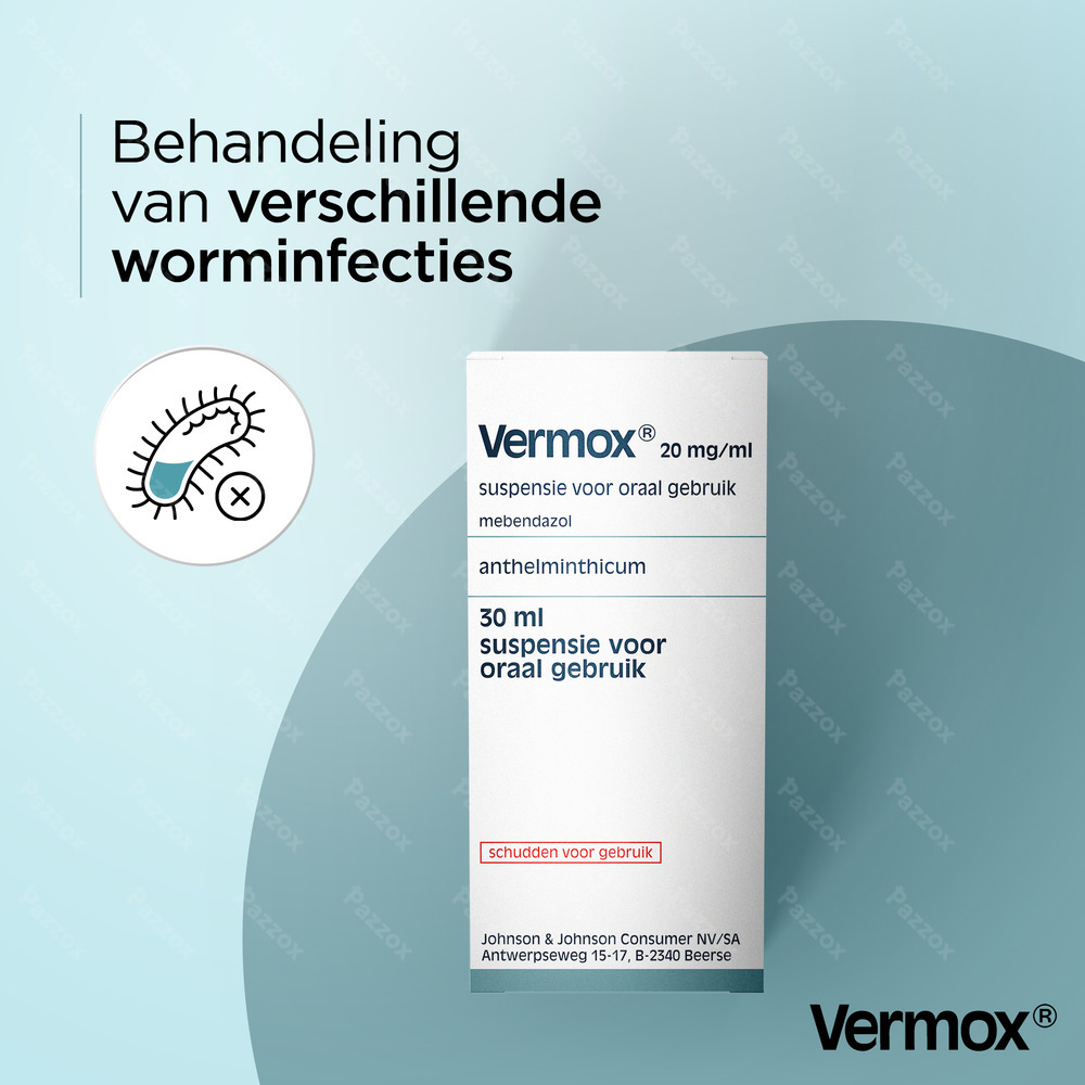 Vermox Susp 30ml 2%