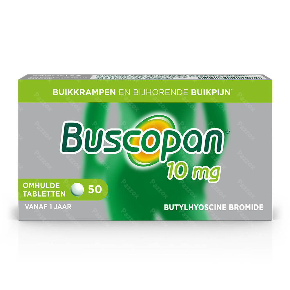 Buscopan 10 mg 50 Omhulde Tabletten
