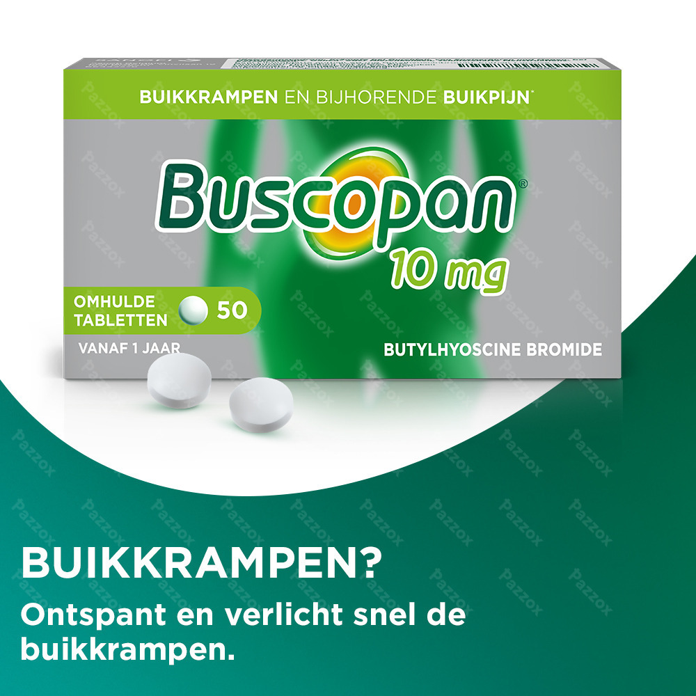 Buscopan 10 mg 50 Omhulde Tabletten