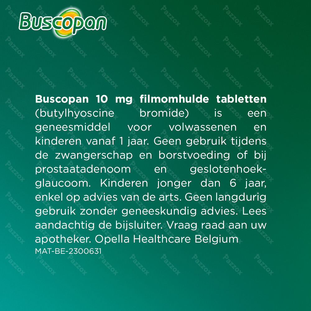 Buscopan 10 mg 50 Omhulde Tabletten
