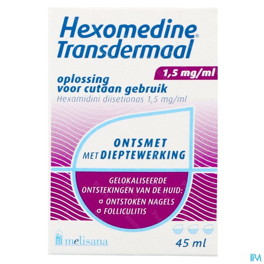 Hexomedine Transdermaal 1,5mg/ml 45ml
