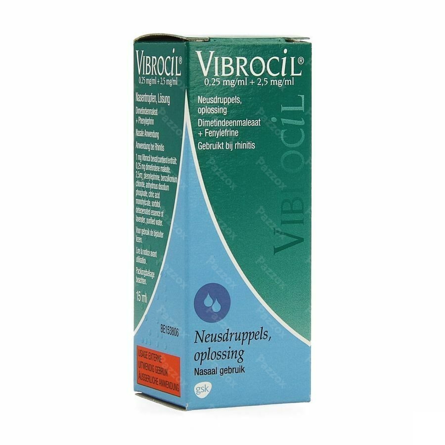 Vibrocil Neusdruppels 15ml