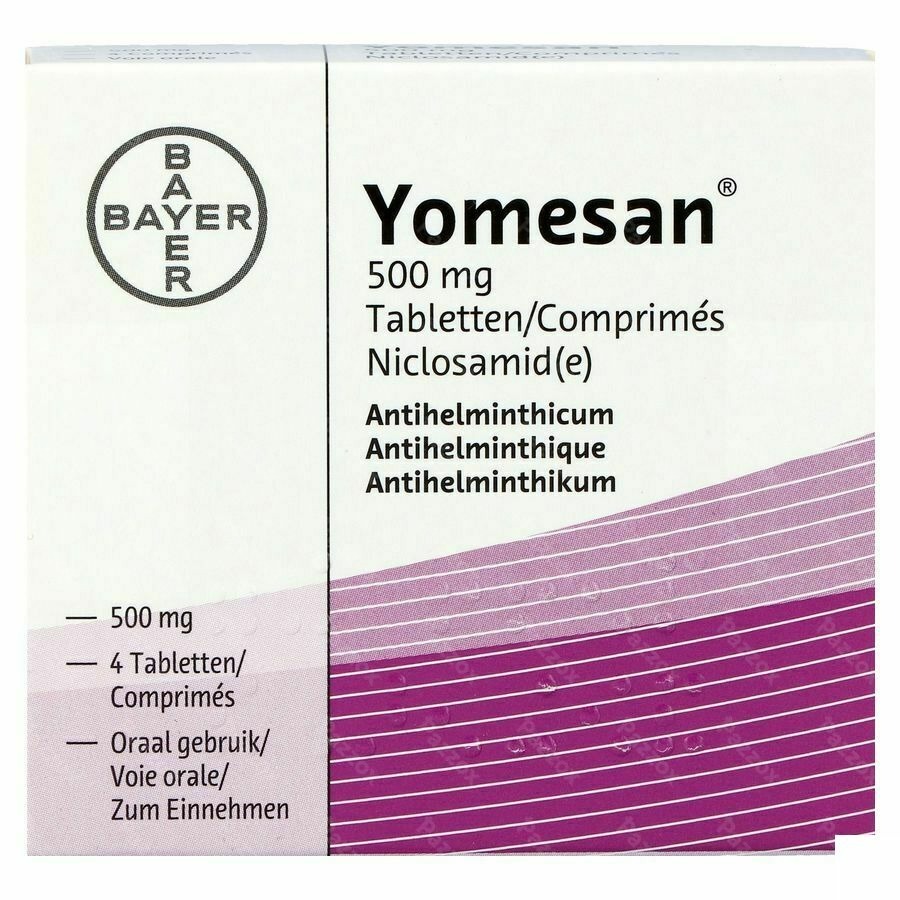 Yomesan 500mg 4 tabletten