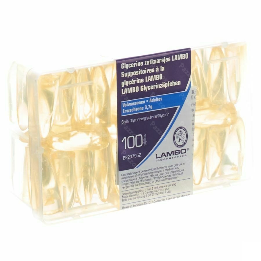 Glycerine Lambo Suppo Kegelvorm Ad 100 Blister