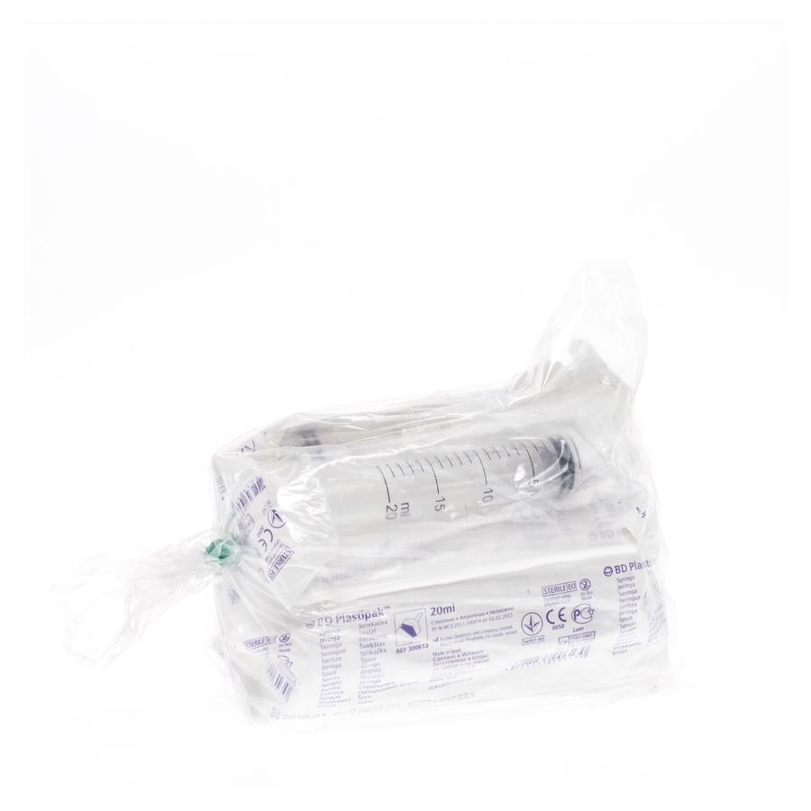 Bd Plastipak Spuit Luer 20ml 10 300613
