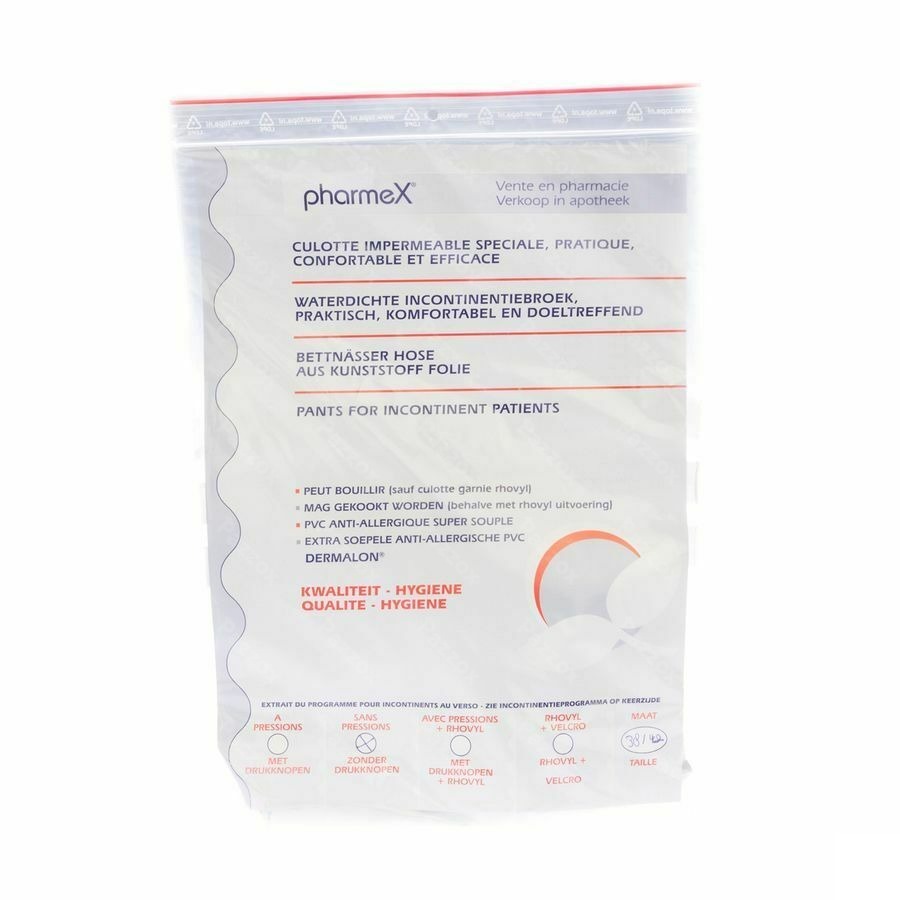 Pharmex Broek Incont -drukknop 38-42