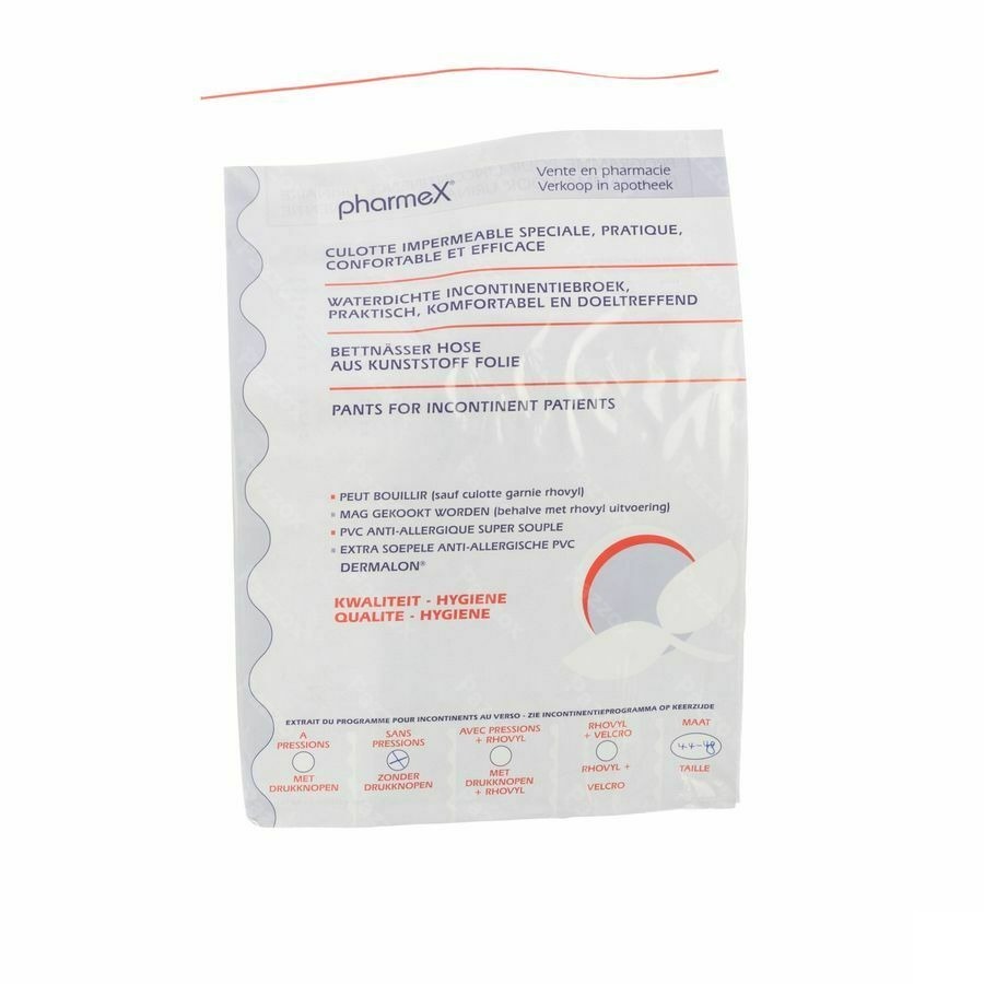 Pharmex Broek Incontinentie Zonder Drukknopen 44-48