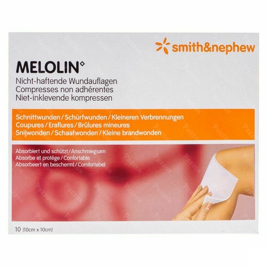 Melolin Kp Ster 10x10cm 10 66030261