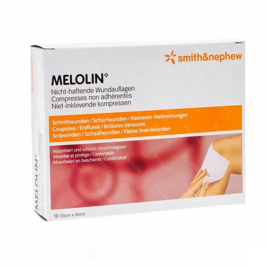 Melolin Kp Ster 10x10cm 10 66030261