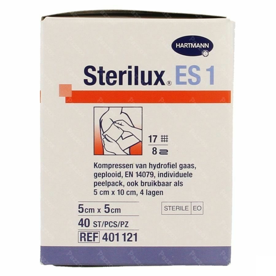 Sterilux Es1 Kp Ster 8pl 5x5cm 40 2050161