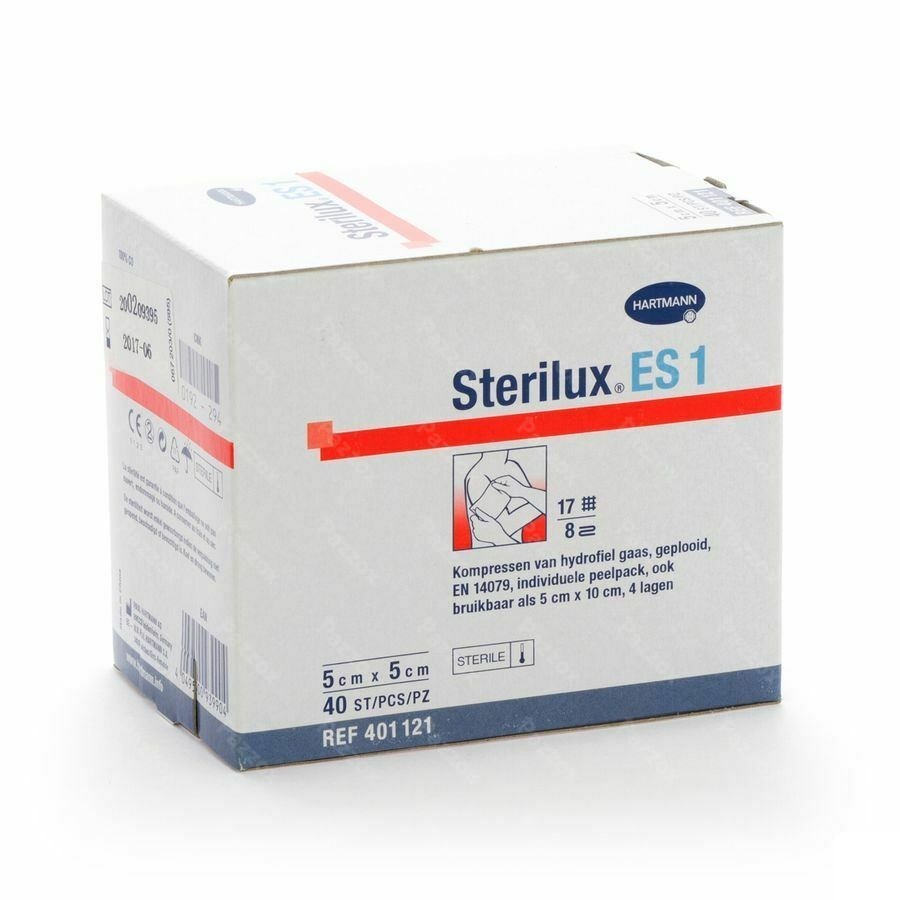Sterilux Es1 Kp Ster 8pl 5x5cm 40 2050161