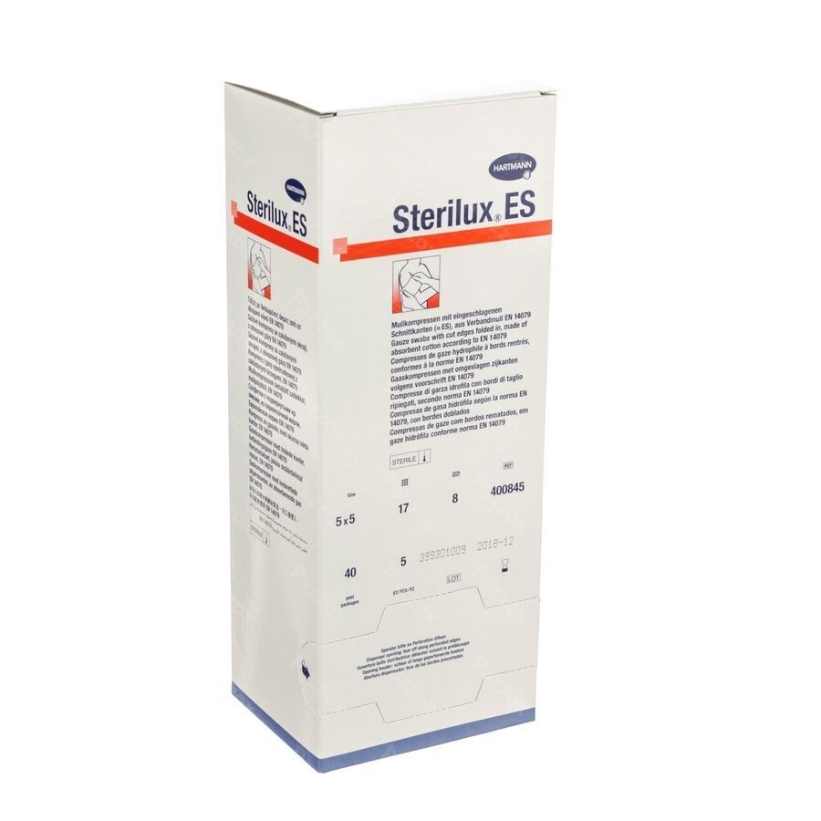 Sterilux Es 5x5cm 8l.st. 40x5 P/s