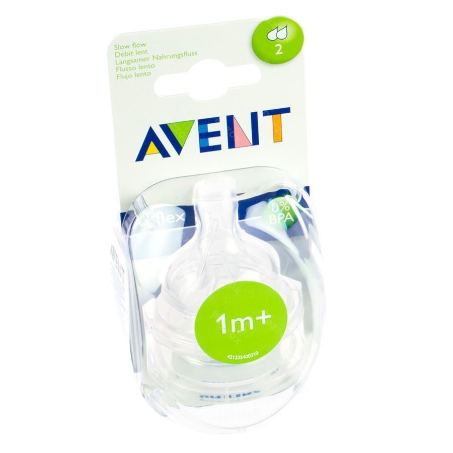 Philips Avent Zuigspeen Slow 2gaten 2 SCF632/27