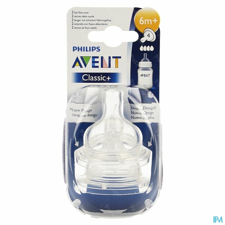 Philips Avent Zuigspeen Fast 4gaten 2 SCF634/27
