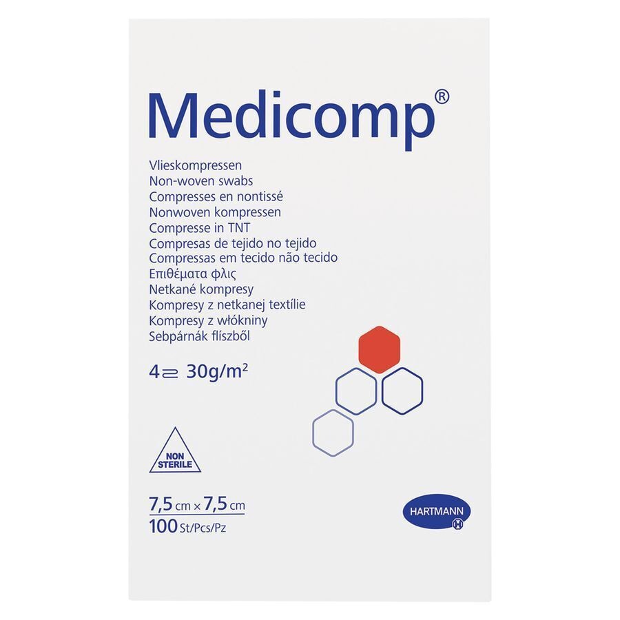 Medicomp 7,5x7,5cm 4l. Nst. 100 P/s