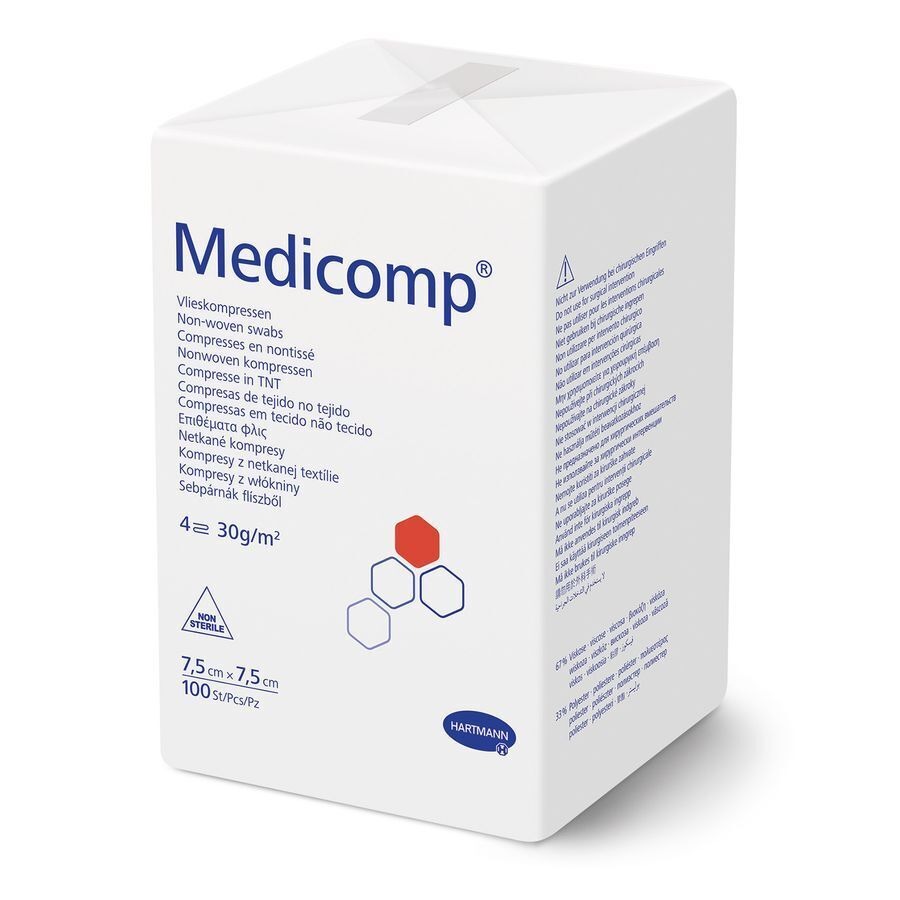 Medicomp 7,5x7,5cm 4l. Nst. 100 P/s