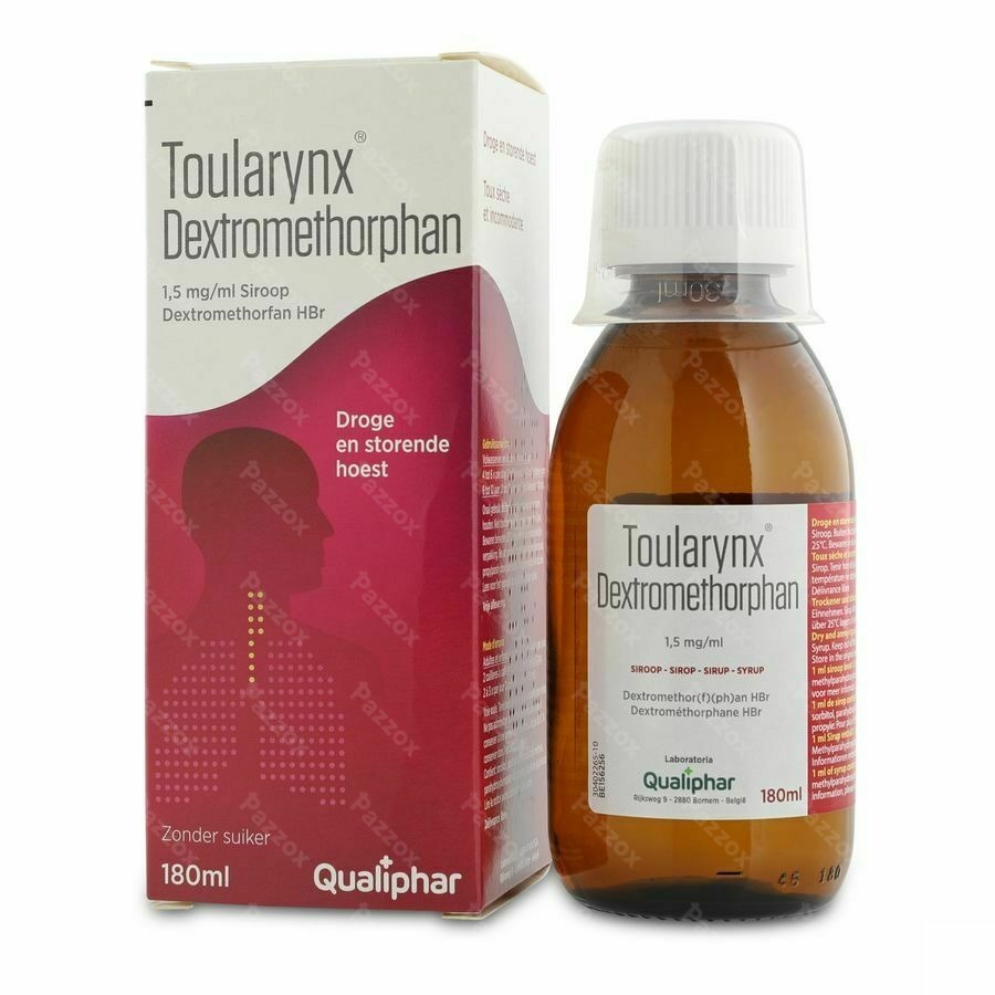 Toularynx Dextromethorphan Droge Hoest Siroop 180ml