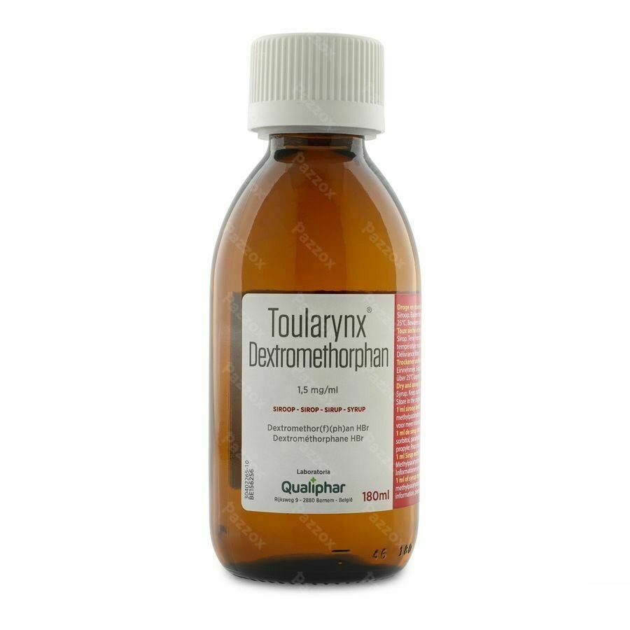 Toularynx Dextromethorphan Droge Hoest Siroop 180ml