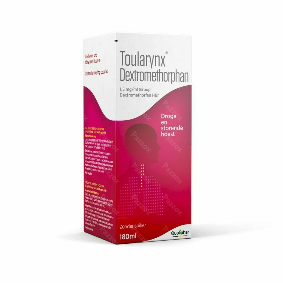 Toularynx Dextromethorphan Droge Hoest Siroop 180ml