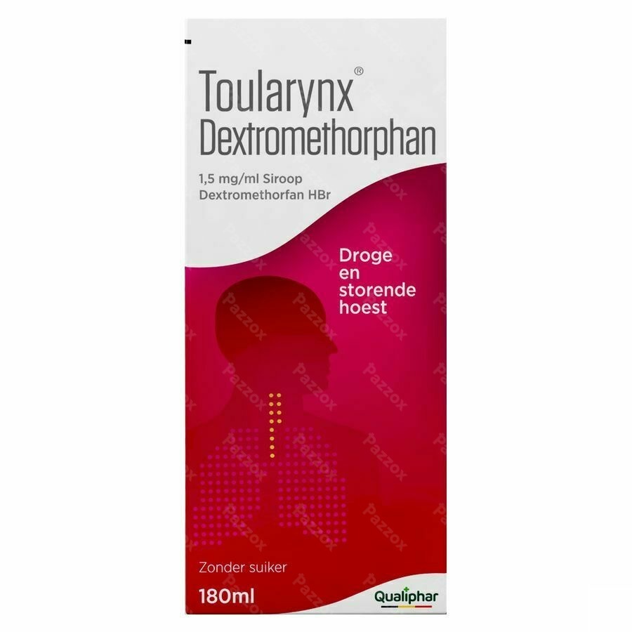 Toularynx Dextromethorphan Droge Hoest Siroop 180ml