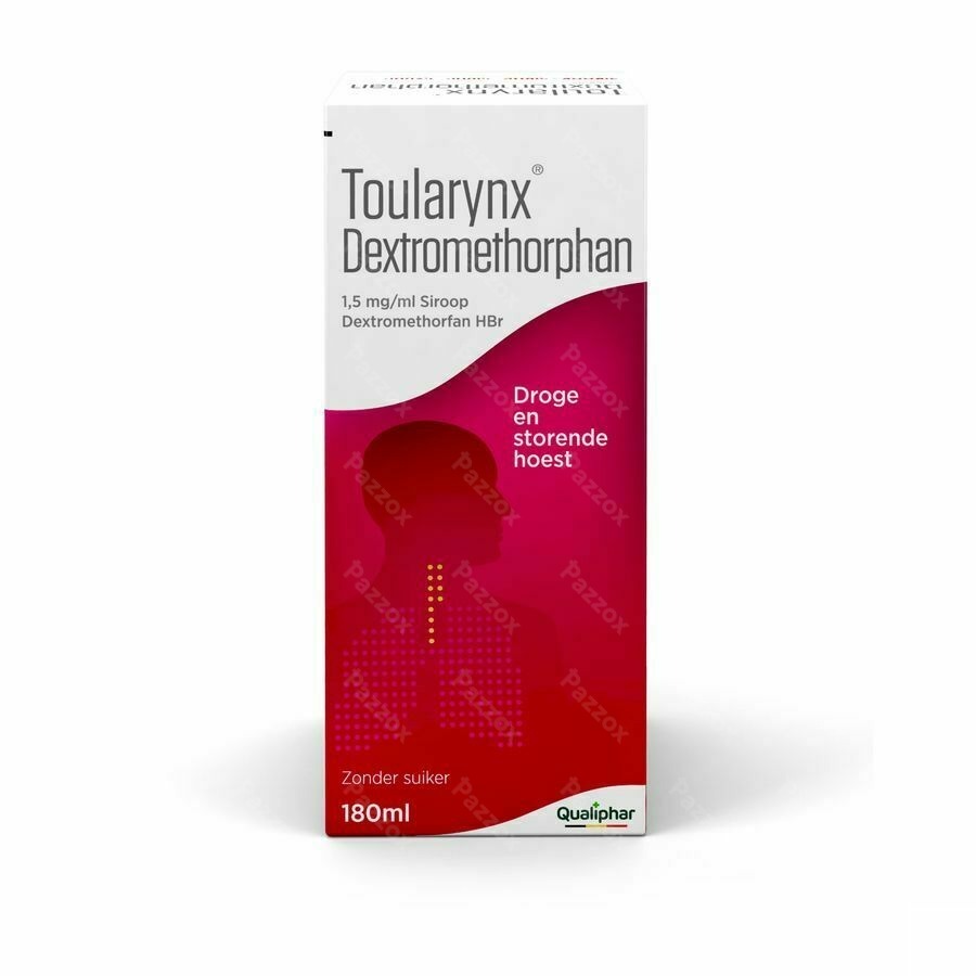 Toularynx Dextromethorphan Droge Hoest Siroop 180ml