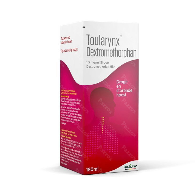 Toularynx Dextromethorphan Droge Hoest Siroop 180ml