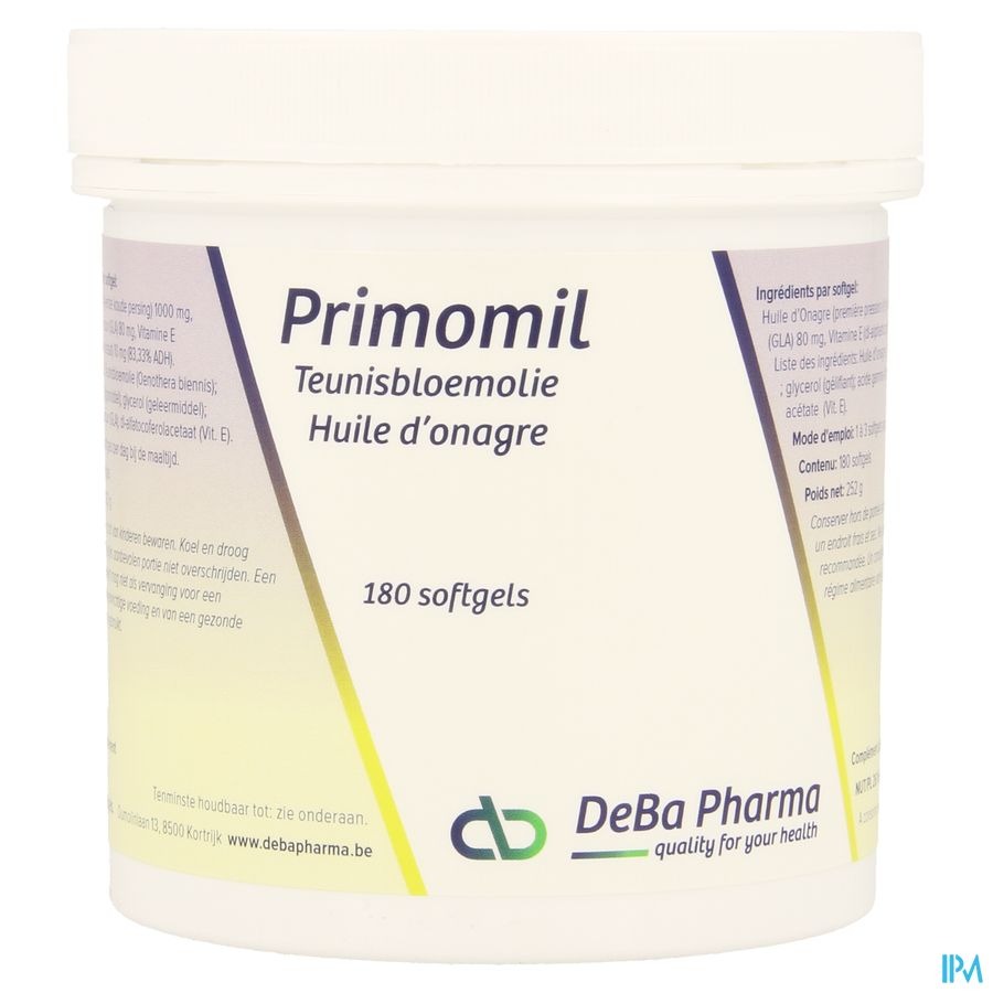 Primomil Caps 180x1000mg Deba