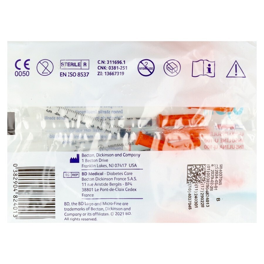 Microfine Ins.spuit 0,5ml 29g 12,7mm 10 324824