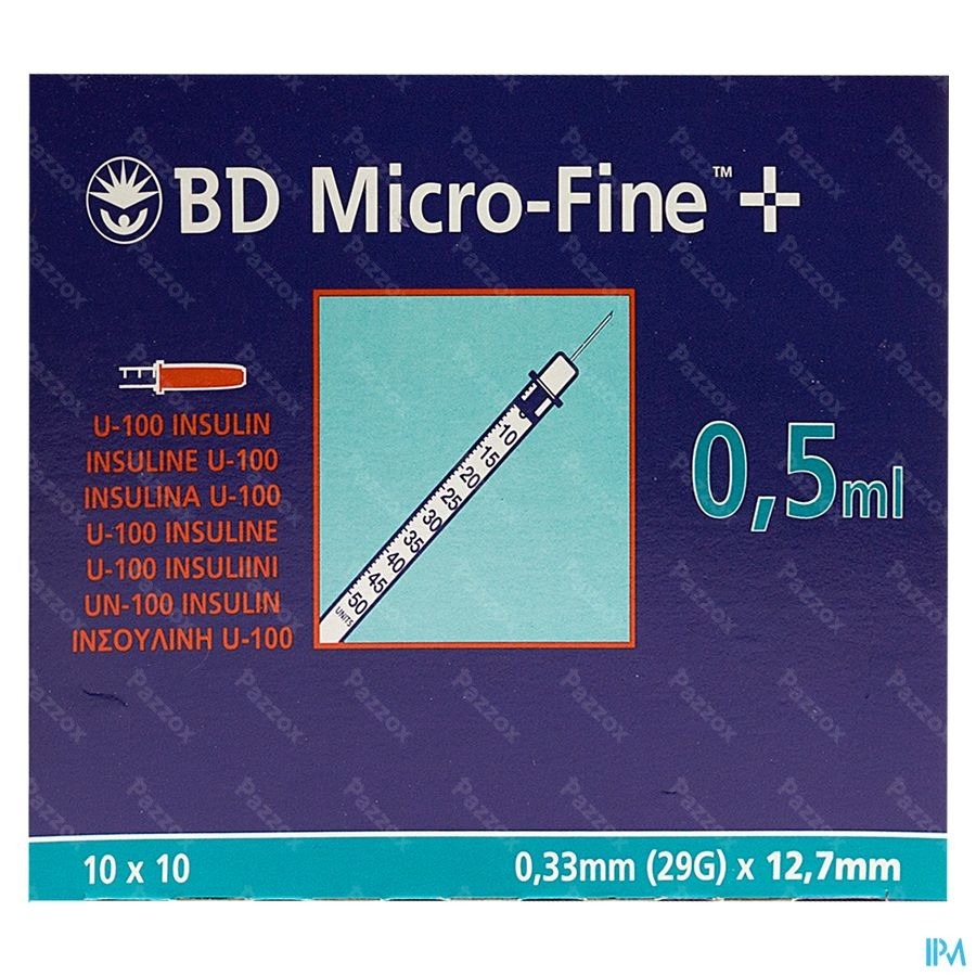 Bd Microfine+ Ins.spuit 0,5ml 29g 12,7mm100 324824
