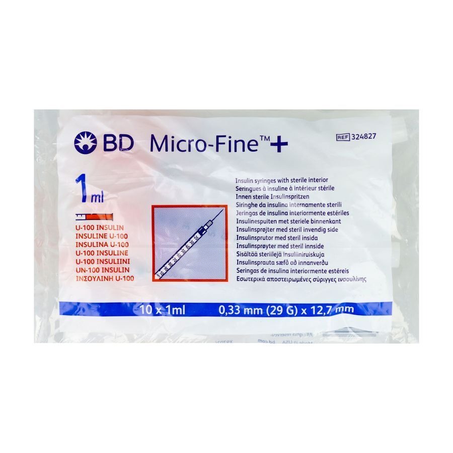 Bd Medical Microfine Insuline Spuit U-100 10x1ml