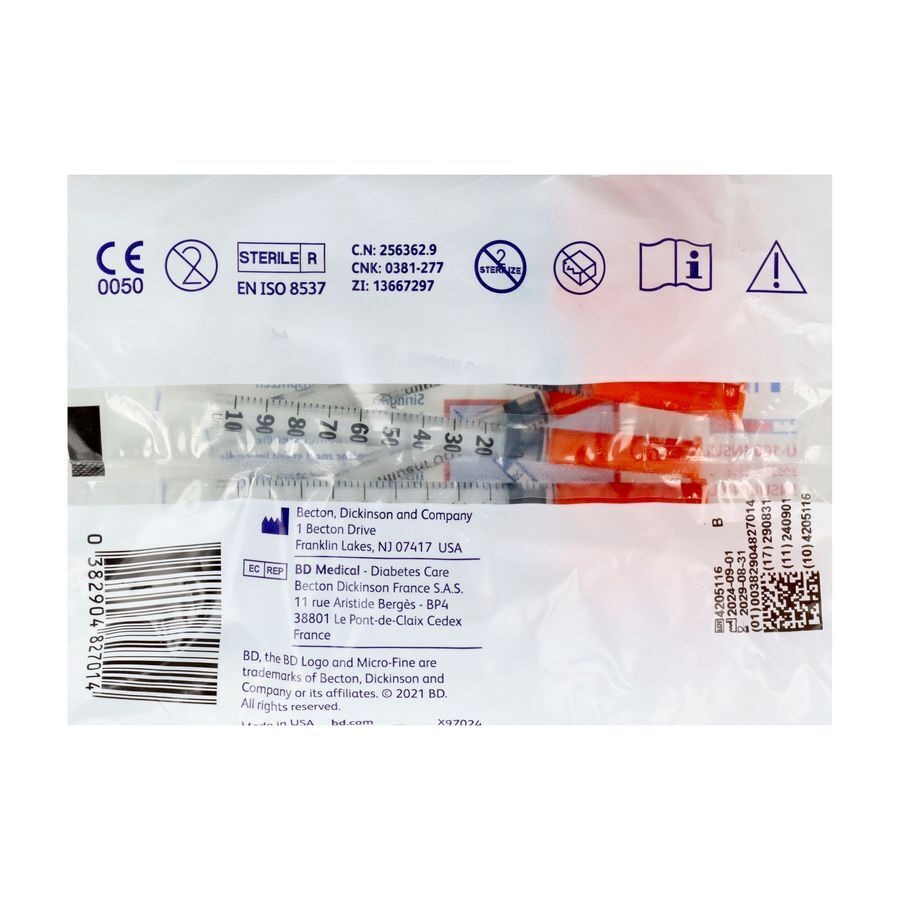 Bd Medical Microfine Insuline Spuit U-100 10x1ml
