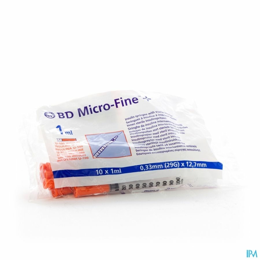 Bd Medical Microfine Insuline Spuit U-100 10x1ml