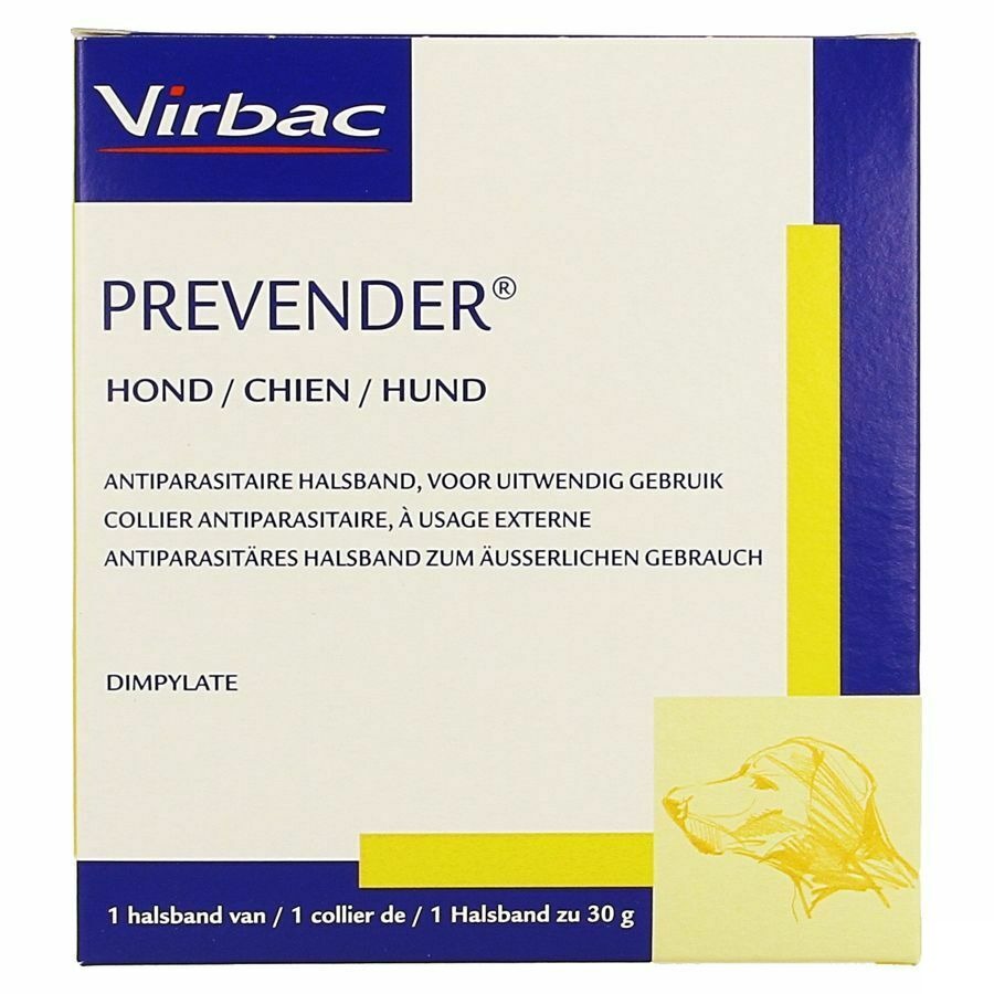 Prevender Halsband Hond 30g-48cm