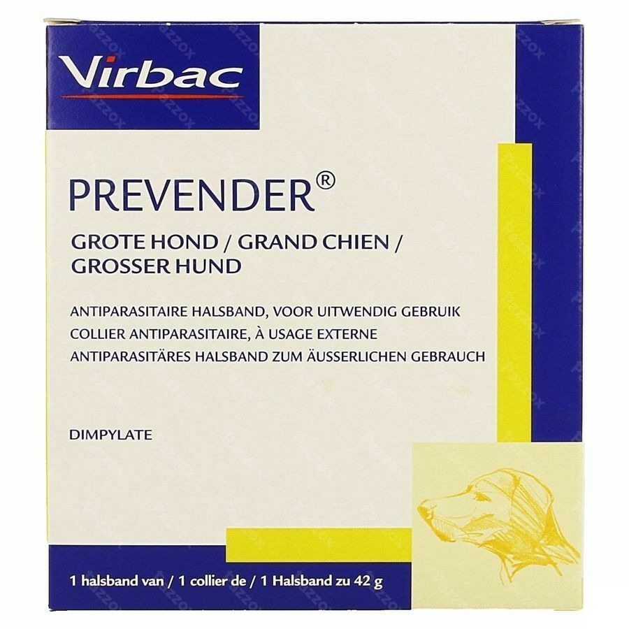 Prevender Halsband Gr Hond 42g-70cm