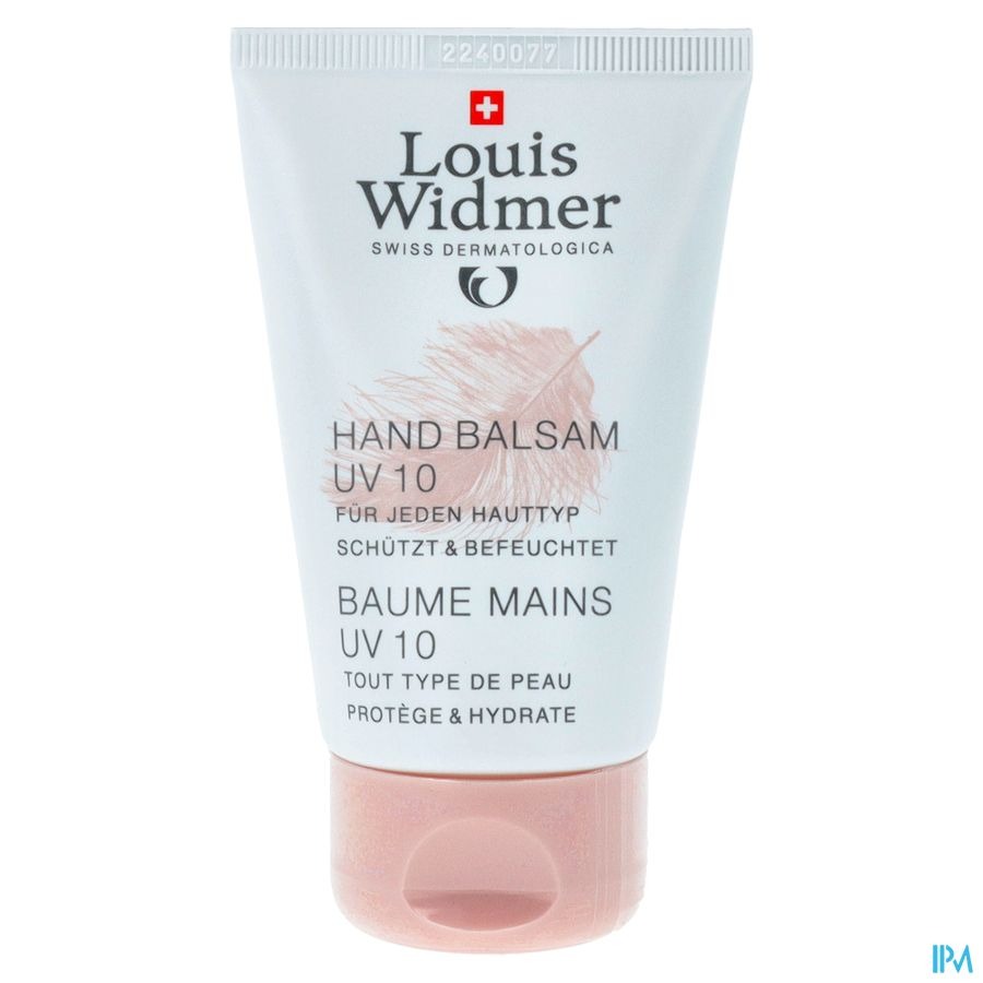 Louis Widmer Hand Balsem Licht Geparfumeerd SPF10 50ml