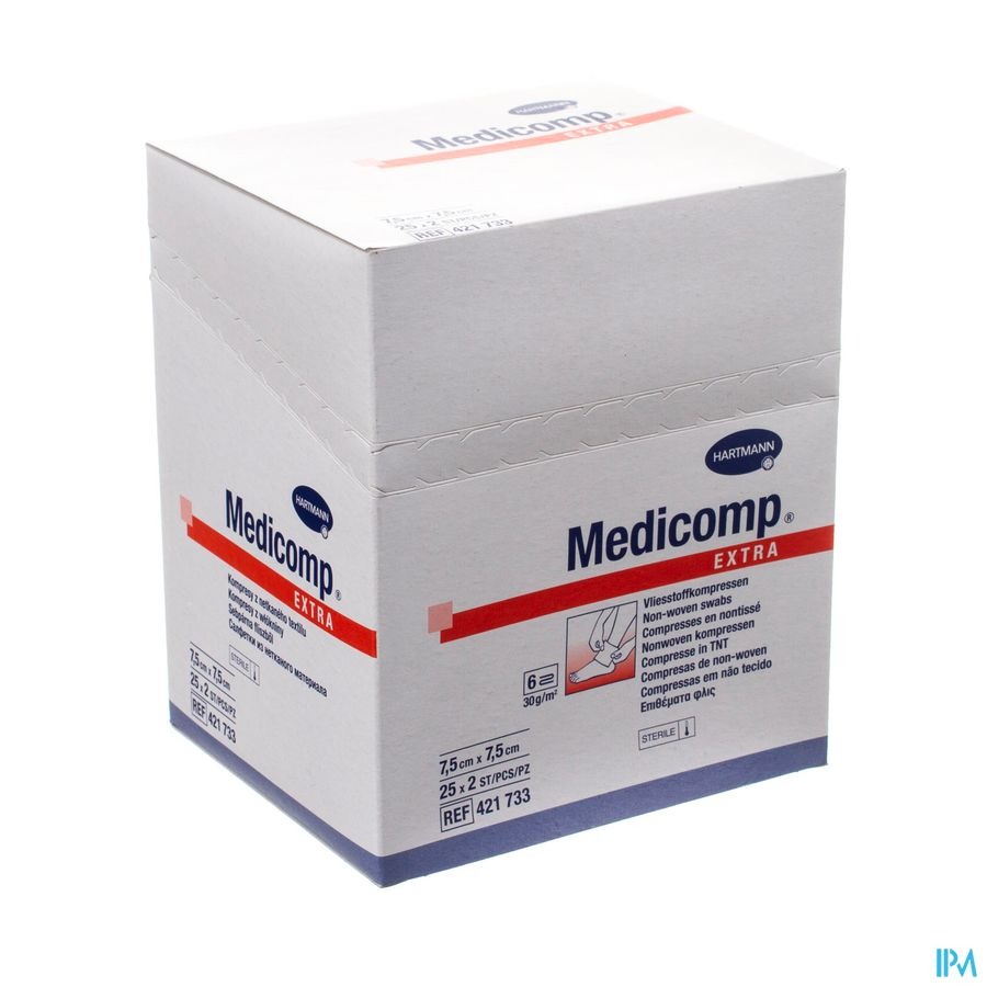 Medicomp 7,5x7,5cm 6l. St. 25x2 P/s
