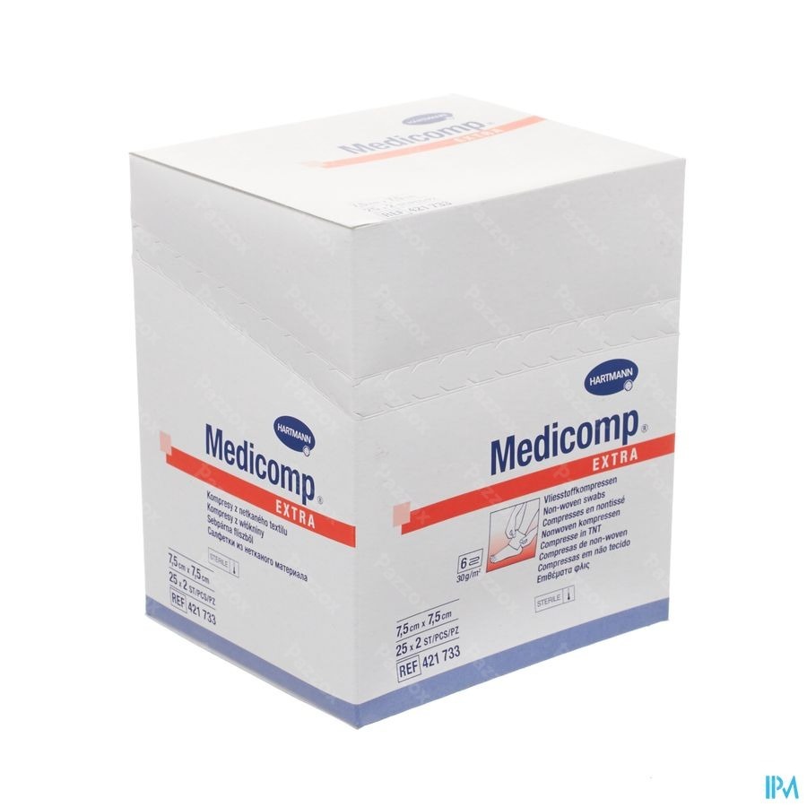 Medicomp 7,5x7,5cm 6l. St. 25x2 P/s