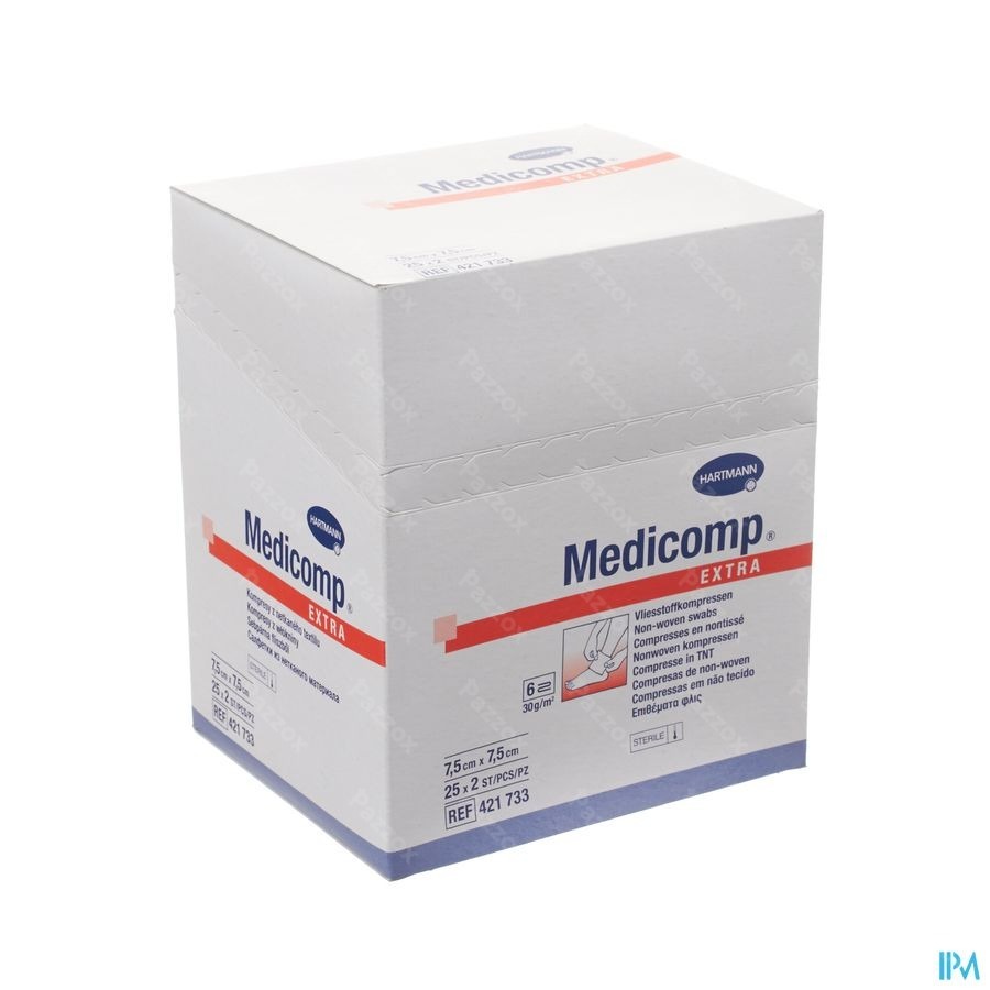 Medicomp 7,5x7,5cm 6l. St. 25x2 P/s