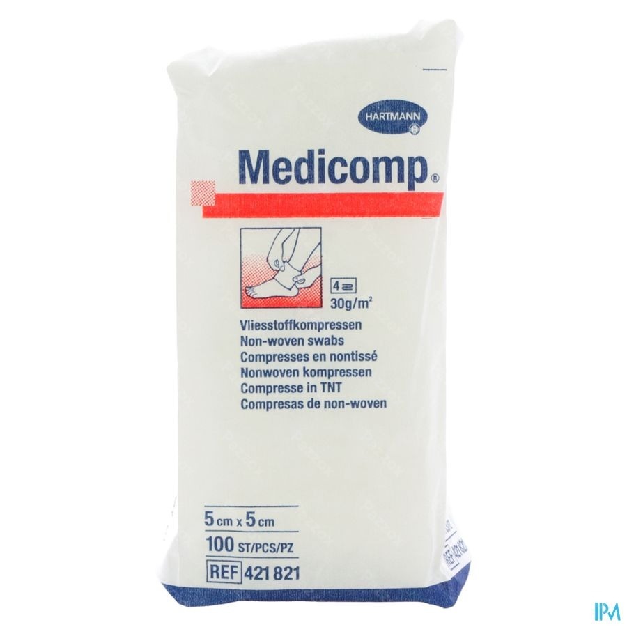 Medicomp 5x5cm 4l. Nst. 100 P/s