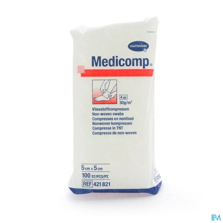 Medicomp 5x5cm 4l. Nst. 100 P/s